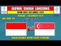 Jadwal Siaran Langsung Sea Games 2025 Hari Ini - INDONESIA vs SINGAPURA - Minggu 7 Desember 2025