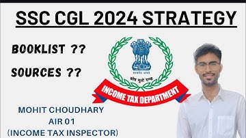 CGL STRATEGY 2024🔥🔥 | AIR 01 |  MOHIT CHOUDHARY ( ITI ) | ⭐️⭐️⭐️ #ssc #CGL2024 #cgl