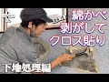 【DIY】貴重！綿かべ剥がしてクロス貼り　下地処理編   ＃綿かべ　＃繊維壁　＃綿かべはがし