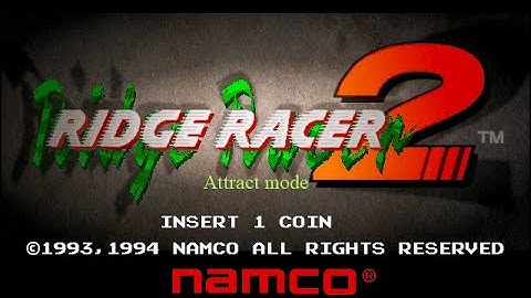 (MAME) Ridge Racer 2 - Attract mode
