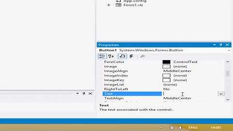 Microsoft Visual Studio Basic Drop down menu Basic button&Massage Box tutorial