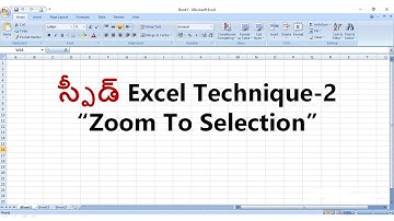 Zoom To Selection in Excel