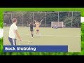 Back stabbing  field hockey game  hockey heroes tv