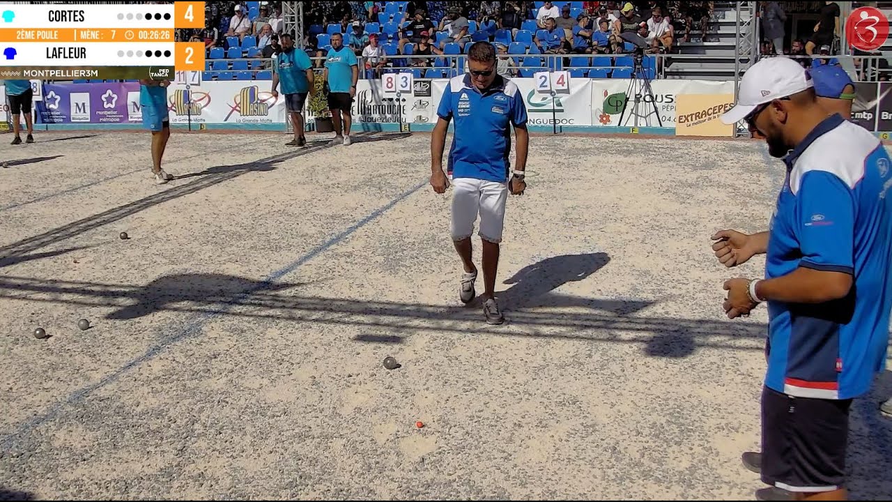Miniature : 2ème après poule CORTES vs LAFLEUR : Mondial à pétanque Montpellier3M 2022