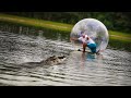 ATRAVESSEI O LAGO DE JACARÉS DENTRO DA BOLHA GIGANTE! ‹ NeagleHouse ›