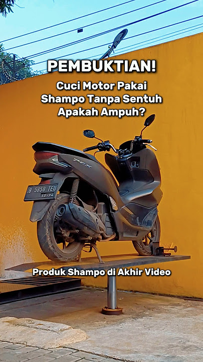 Cuci motor dengan busa tanpa sentuh langsung rontokin kotoran dalam 5 menit #touchless #shampoo