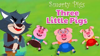 Three Little Pigs and Big Bad Wolf | English Fairy Tales | Smarty Pigs