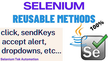 How to create Generics Methods in Selenium || Reusable methods for common functionalities