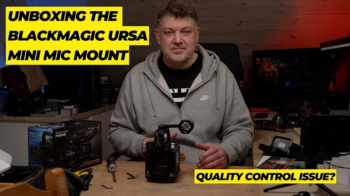 Unboxing the BLACKMAGIC DESIGN Ursa Mini Mic Mount  for the Pyxis 6K camera
