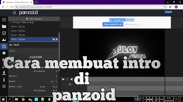 Cara mudah Membuat Intro Di Panzoid.