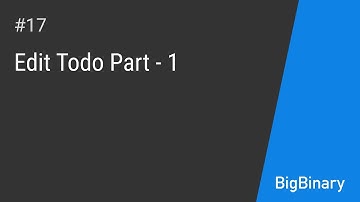 Edit TODO II | Learn ReactJS in steps Episode 17