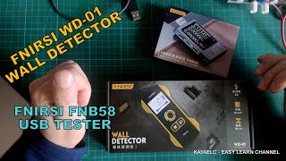 İKİ HARİKA ÜRÜN ARTIK DUVAR DELERKEN KORKMAYACAKSINIZ-FNIRSI WD-01 DUVAR DEDEKTÖRÜ- FNB58 USB TESTER