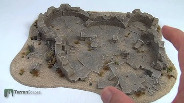 TerranScapes - Desert Ruins and Hill Board Wargame Terrain