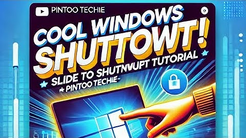 STOP Shutting Down Your Windows the Wrong Way! Cool Windows Shutdown Trick! 😎 | Slide to Shutdown