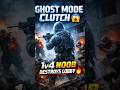 INSANE 1v4 Clutch with Ghost Mode in PUBG | Level 1 Noob prank Gameplay Tips #gameplay #bgmi #shorts