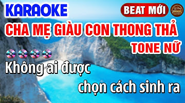 Cha Mẹ Giàu Thì Con Thong Thả Karaoke Tone Nữ Nhạc Sống | Y Dung Karaoke | Beat Hay Dễ Hát