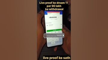 Live proof  #Dream11 #Withdraw 90Lakh rupey Withdraw Instant how to Withdraw money from dream11