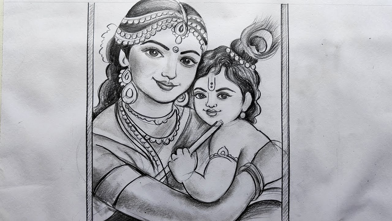 bal krishna line drawing easy,krishna thakur drawing,bal gopal drawing,lord  krishna drawing, - YouTube