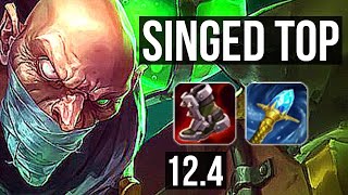 SINGED vs TRYNDAMERE (TOP) | Rank 2 Singed, 3.1M mastery, 4/0/2, 700+ games | EUW Challenger | 12.4