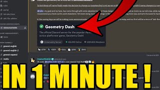 HOW to JOIN GEOMETRY DASH DISCORD SERVER ✅PC & MOBILE✅