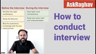 #AskRaghav | How to conduct Interview
