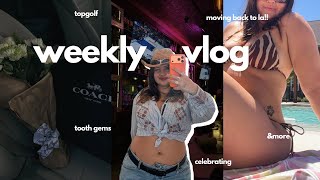 Weekly Vlog: New Phone Who Dis, Tooth Gems, Moving Back To La, Topgolf, I Quit & More