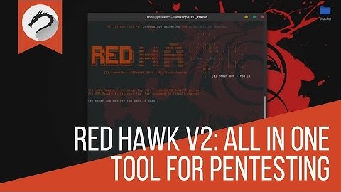 RED HAWK V2 All In One Tools For Website Information Gathering/Vulnerability Scanning and Crawling🛠