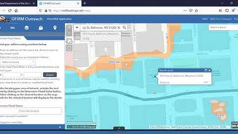 Accessing FEMA flood insurance rate maps for Maryland online
