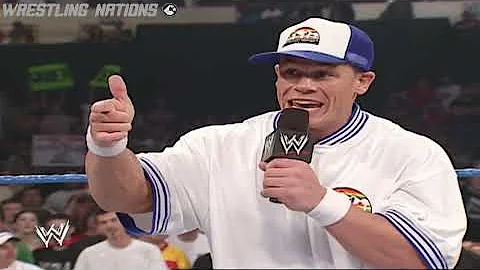 John Cena Brock Lesnar and Chris Benoit Segment on Smackdown