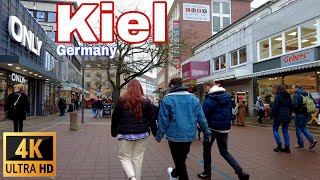 Kiel, Germany 🇩🇪 - 4K Ultra 60fps -  Walking Tour Kiel