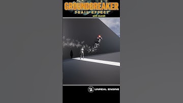 Niagara Groundbreaker Rock Barrier with sounds in Unreal Engine