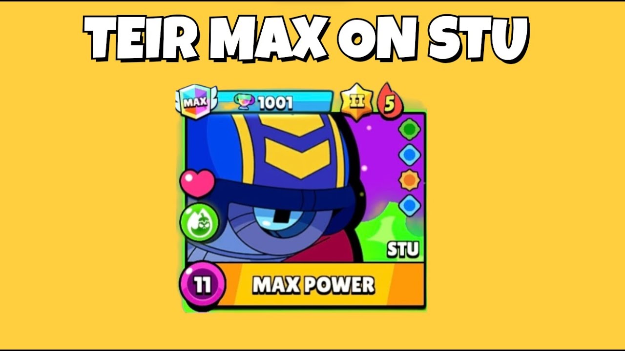 I GOT TEIR MAX ON STU