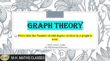The Number of Odd degree vertices in a graph is even #GraphTheory
