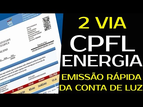 2 VIA CONTA CPFL |  SEGUNDA VIA DA CONTA CPFL ENERGIA RÁPIDA