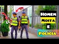 Pegadinha homem moita quase lascou da policia brasileira  bushman prank