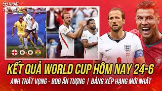 2026 World Cup Results June 24 | England Disappoints, Portugal Excels | Latest Standings screenshot 1