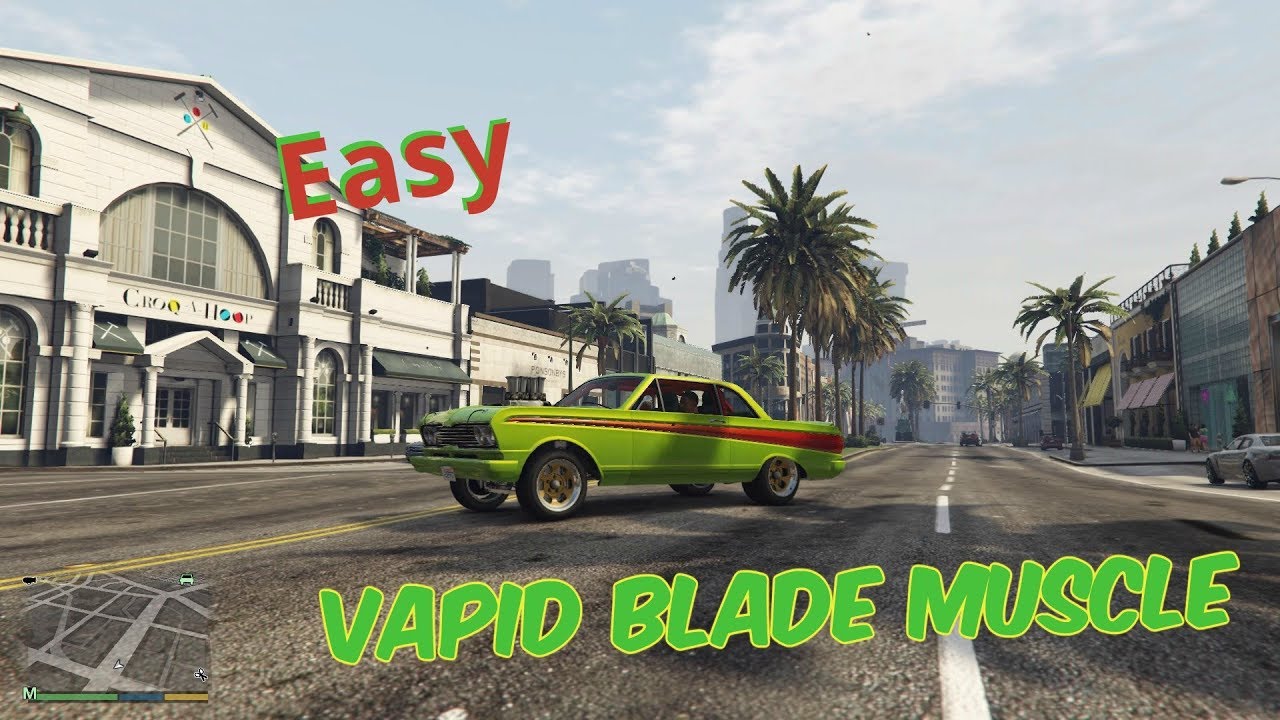 Grand Theft Auto V how to find a supercar vapid blade muscle._ps4