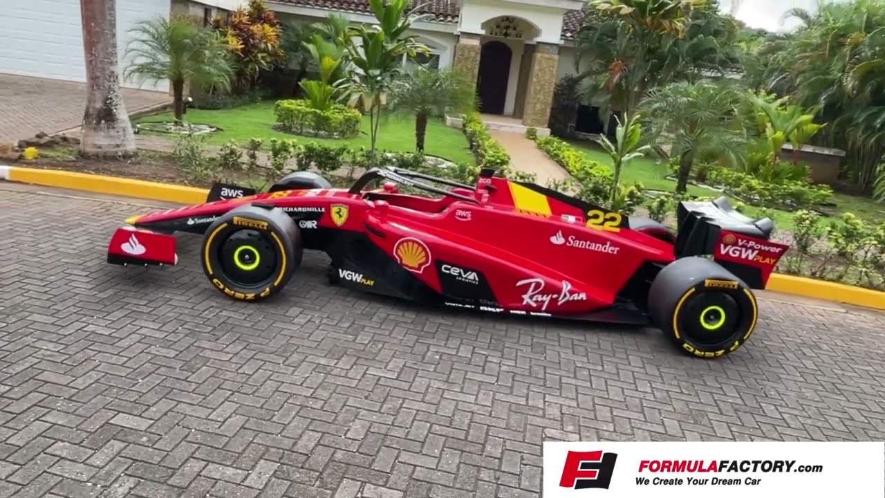 Full-Size F1 Show Car Replica – Latest Generation with Ferrari-Style Livery (Unofficial Design)