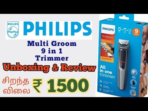 Philips MG3747/15, 9-in-1, Face, Hair and Body Trimmer | Unboxing & Review in Tamil | Philips தமிழ்