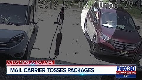 EXCLUSIVE: Mail carrier tosses fragile packages in local driveway