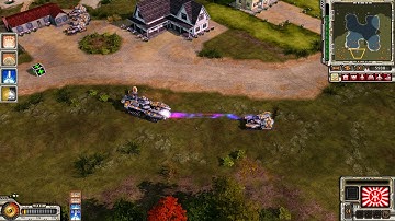 C&C Red Alert 3 Uprising Mirage tank vs Assault destroyer