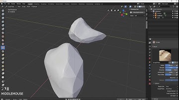 BLENDER 2.8  TUTORIAL  LOW POLY ROCKS QUICK AND EASY IN BLENDER 2.8