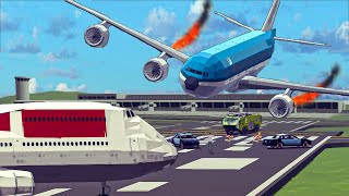 Airport Accidents - Airplane Crashes & Shootdowns! #8 - REALISTIC AIR CRASH! Besiege - Compilation