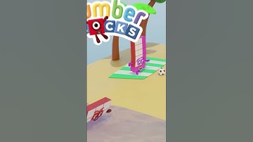 [3D ANIMATIONS] The holidays are here, Numberblocks 12,18,24 are on holiday at the beach  #shorts
