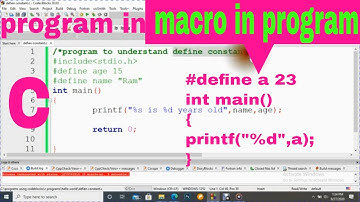 How to use macro/define constant in our C program(part_15)?