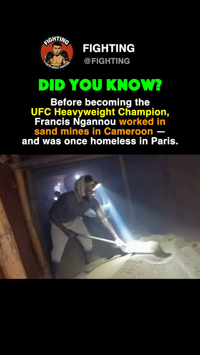 Francis Ngannou Went From Homeless to UFC Champion #facts #fight