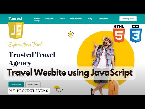 Travel and Tour Website using JavaScript | JavaScript Project