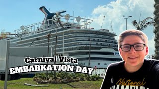 Carnival Vista Embarkation Day | 8-Day Southern Caribbean Cruise Vlog🚢