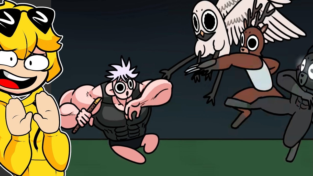 SUPER GOJO vs 99 NOITE NA FLORESTA | Mel REAGINDO