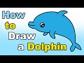 How to Draw a Dolphin | Easy Drawing for Beginners | Drawing tutorial for kids